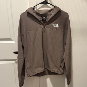 The North Face Taupe Half-Zip Pullover